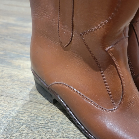 Vintage Brown Shearling-Lined Winter Boots - Picture 3 of 16